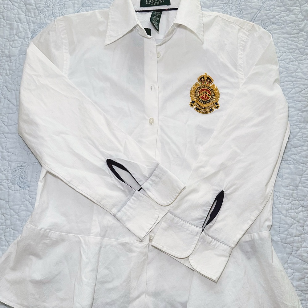 Polo by Ralph Lauren White Long Sleeve Shirt